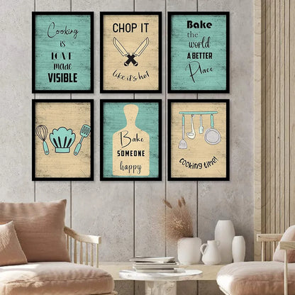 Kotart Restaurant Quotes Framed Posters for Kitchen Wall Decoration Kitchen 5
