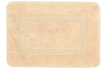 Saral Home Easy Living Cotton Anti Slip Bathmat Set With Contour Beige