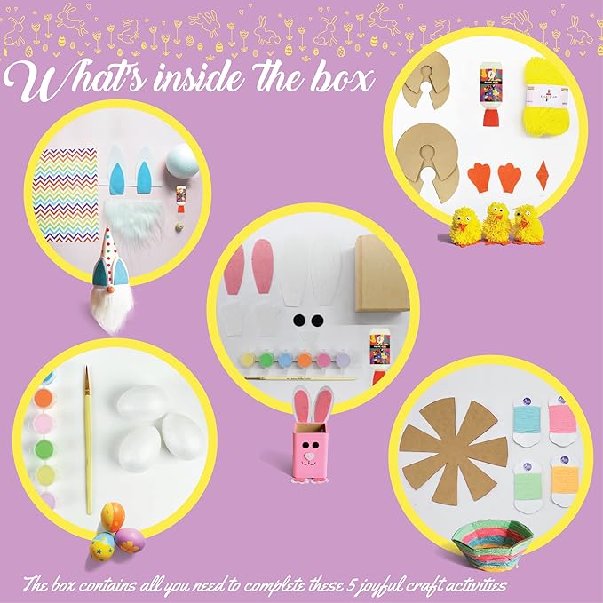 Kalakaram Easter Joy Craft Activity Kit for Kids | Celebrate and Craft Your Own Easter Day |  Activity Kit for Children