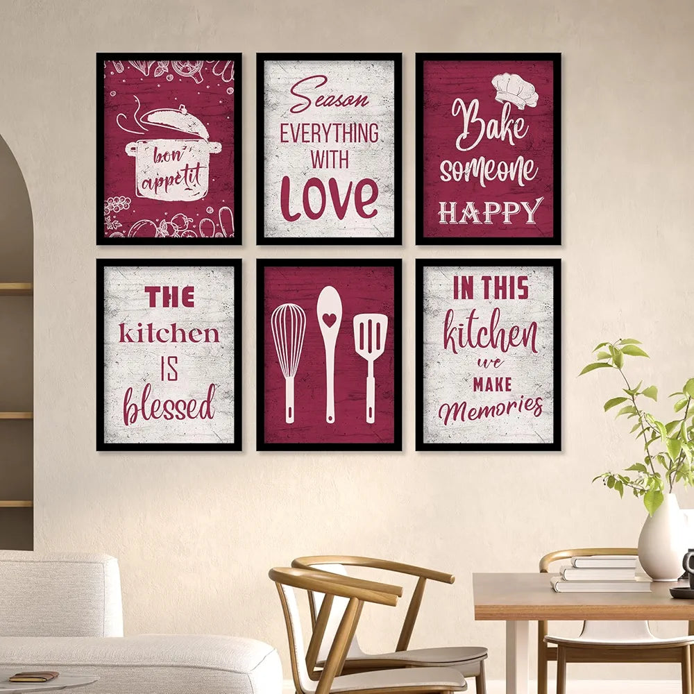 Kotart Engineered Wood Restaurant Quotes Framed Posters For Kitchen Wall Decoration Kitchen 3