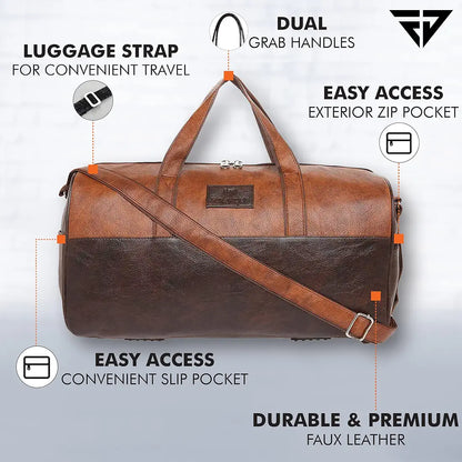 Fur Jaden 25L Travel Duffle Bag for Weekend Trip Cabin Luggage and Gym Sports Duffle for Men and Women