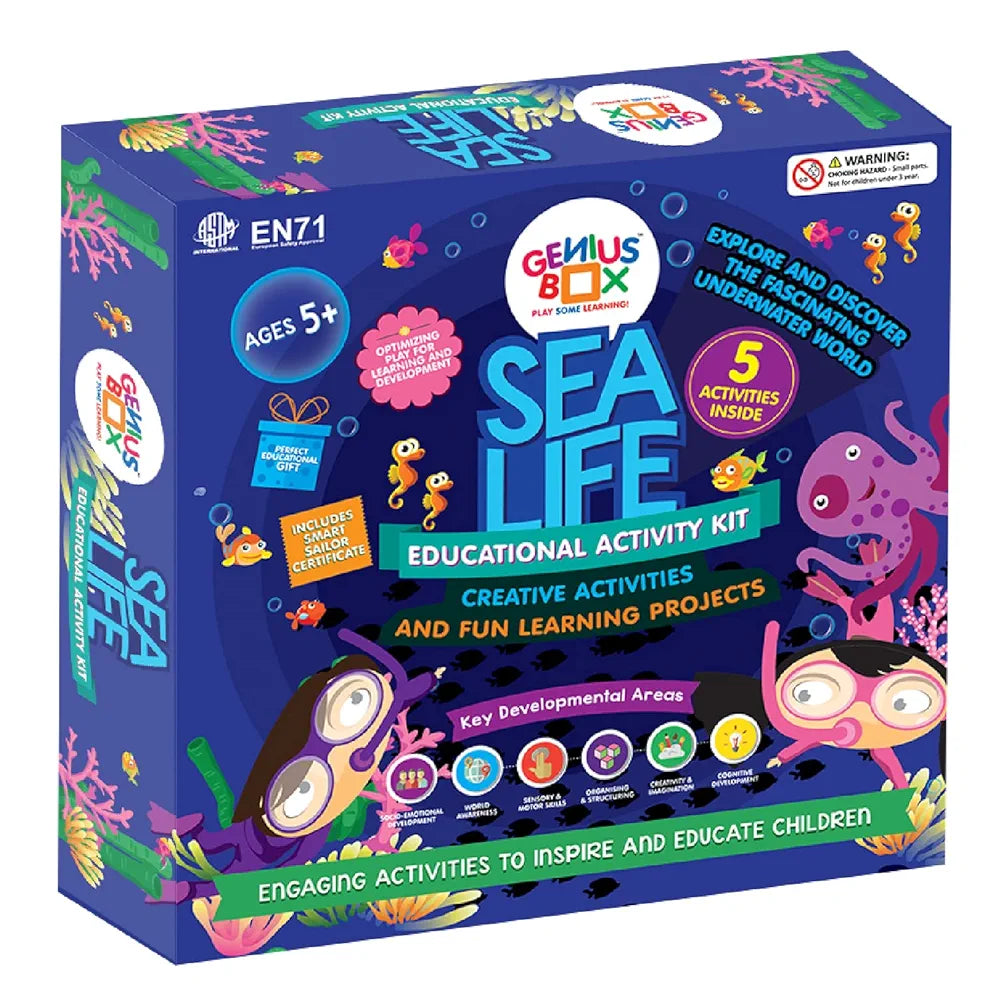 Genius Box - Play some Learning Educational Toy for 5+ Year Age: Sea Life DIY,Activity Kit, Learning Kit, Educational Kit, STEM Toy 