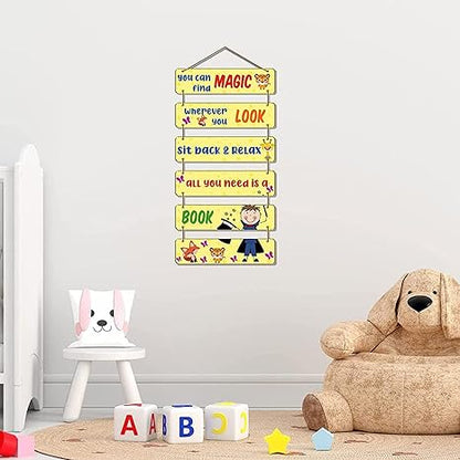 Angel Infinite You Can Find Magic Quotes Decorative Wall Hanging Wooden Art Decoration Item For Kids Room