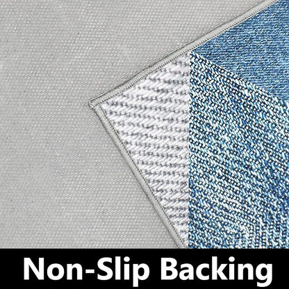 Ishro Home 3d Printed Bedside Runner Carpet Anti Skid For Home kitchen Colour Crystals