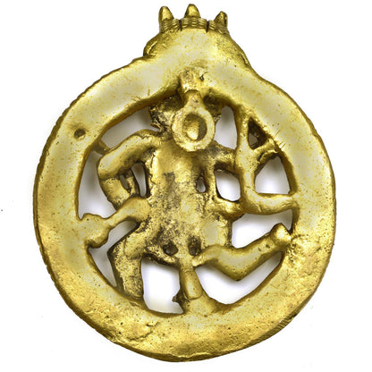 The Advitya Brass Hanuman Plate