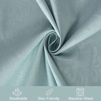 Fresh From Loom Set-King Size Hypoallergenic Wrinkle Free with 2 Pillow Covers 144 TC Turquoise Damas