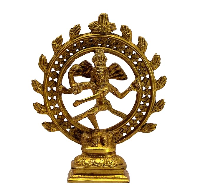 StonKraft 6" Brass Natraj Statue Idol Sculpture Shiva Nataraj The of Dance Natrajan