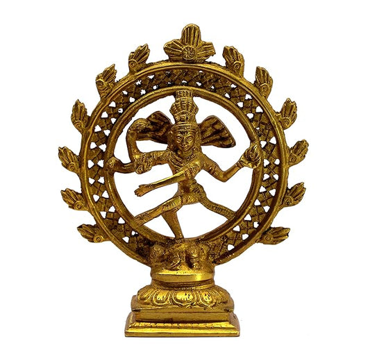 StonKraft 6" Brass Natraj Statue Idol Sculpture Shiva Nataraj The of Dance Natrajan