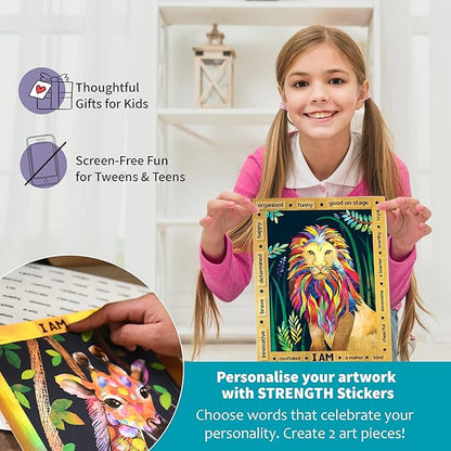 Chalk and Chuckles Paper Beyoutiful Me Art and Craft Kit Ages 8-14, Scratch Art | Multiple Activities in a Box