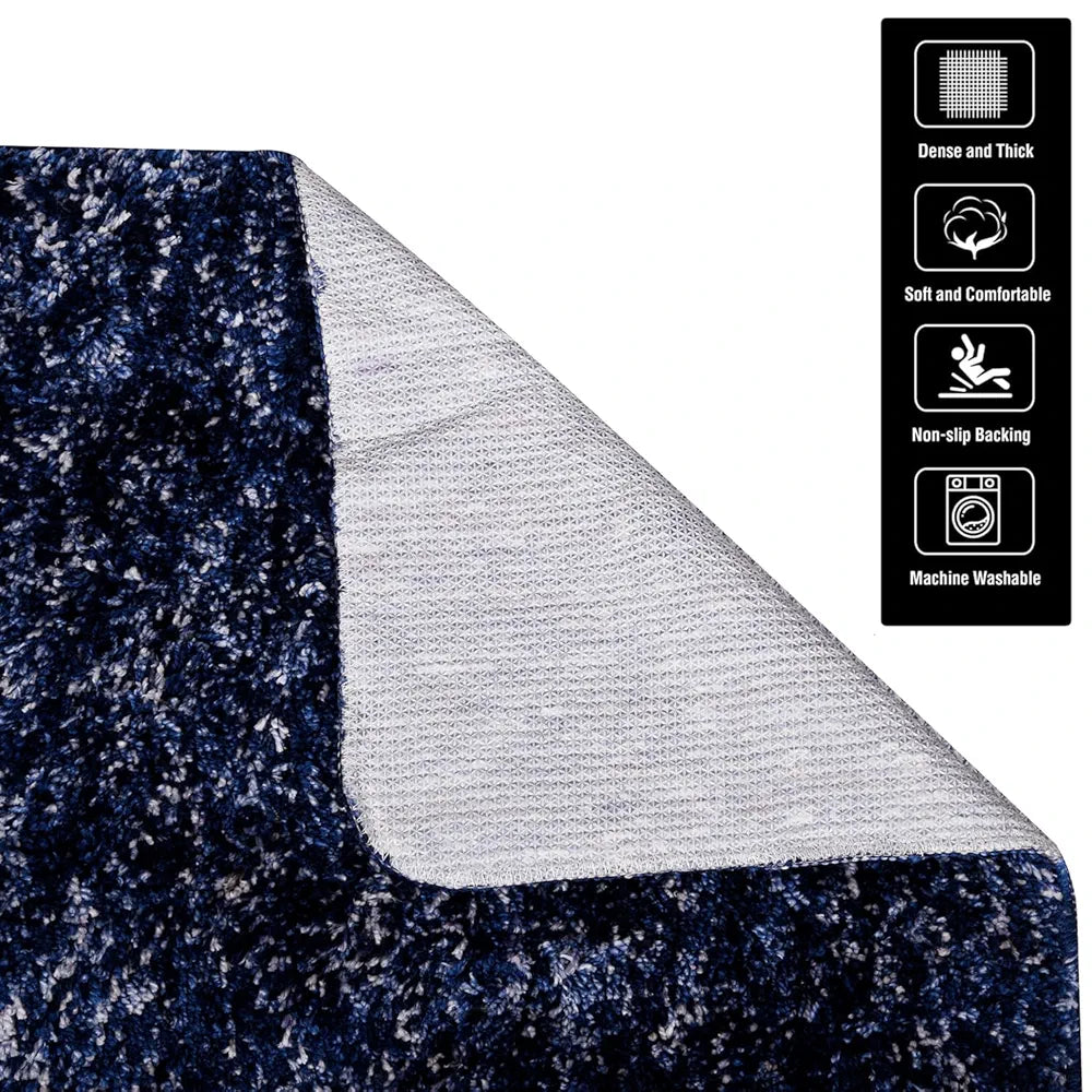 Kuber Industries Bedside Runner for Bedroom & Living Room Blue