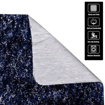 Kuber Industries Bedside Runner for Bedroom & Living Room Blue