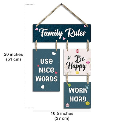 Sehaz Artworks Decorative Wall Art MDF Wooden Wall Hanger for Living Room Bedroom - 4-0020