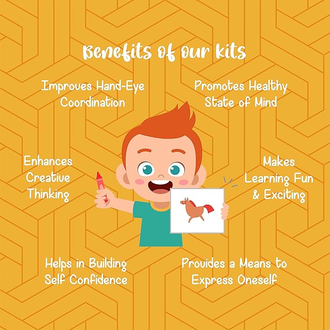 Kalakaram Paint Your Own 10 Figurines Painting Craft Kit for Kids | Nativity Painting Set Diy Painting Kit for Kids