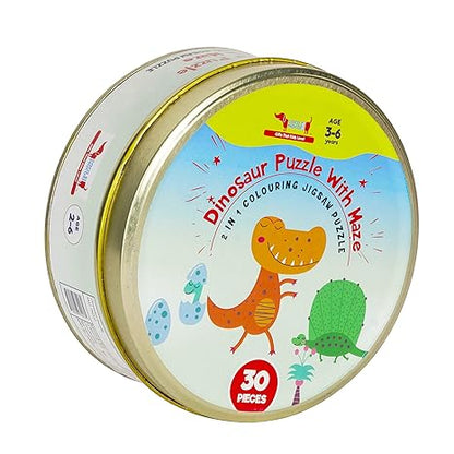 CocoMoco Kids Dinosaur Puzzle for Kids 30 Pieces Jigsaw Puzzle Educational Learning Toy