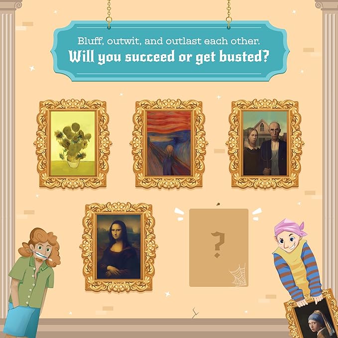 Bloomingo Board Game - Frame the Fake | Thrilling Art Heist Adventure Game for Kids & Adults