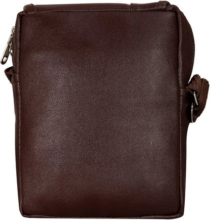 Leather World Sling Bag for Men PU Leather Messenger Cross Body Travel Office One Side Chest Shoulder Bag for Men & Women