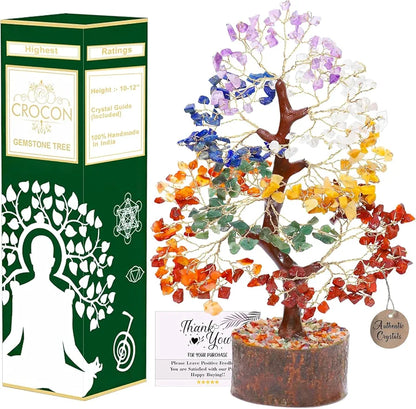 Crocon Seven Chakra Tree of Life for Positive Energy