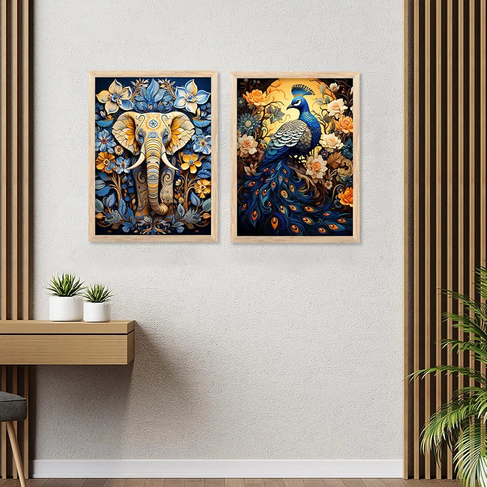 Kotart Aesthetic Modern Art Wall Paintings with Frame Set of 6