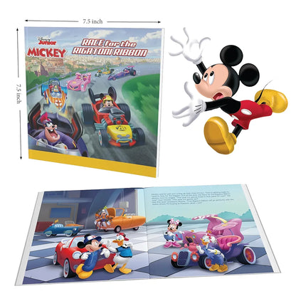 Disney Junior Mickey Book & Puzzles for Kids 7 Years and Above | Race for The Rigatoni Ribbon | 1 Book & 160 Piece Puzzles