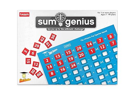 Funskool Games Sum Genius Educational Game for Children Maths The Ultimate Fun Equation Game For Kids