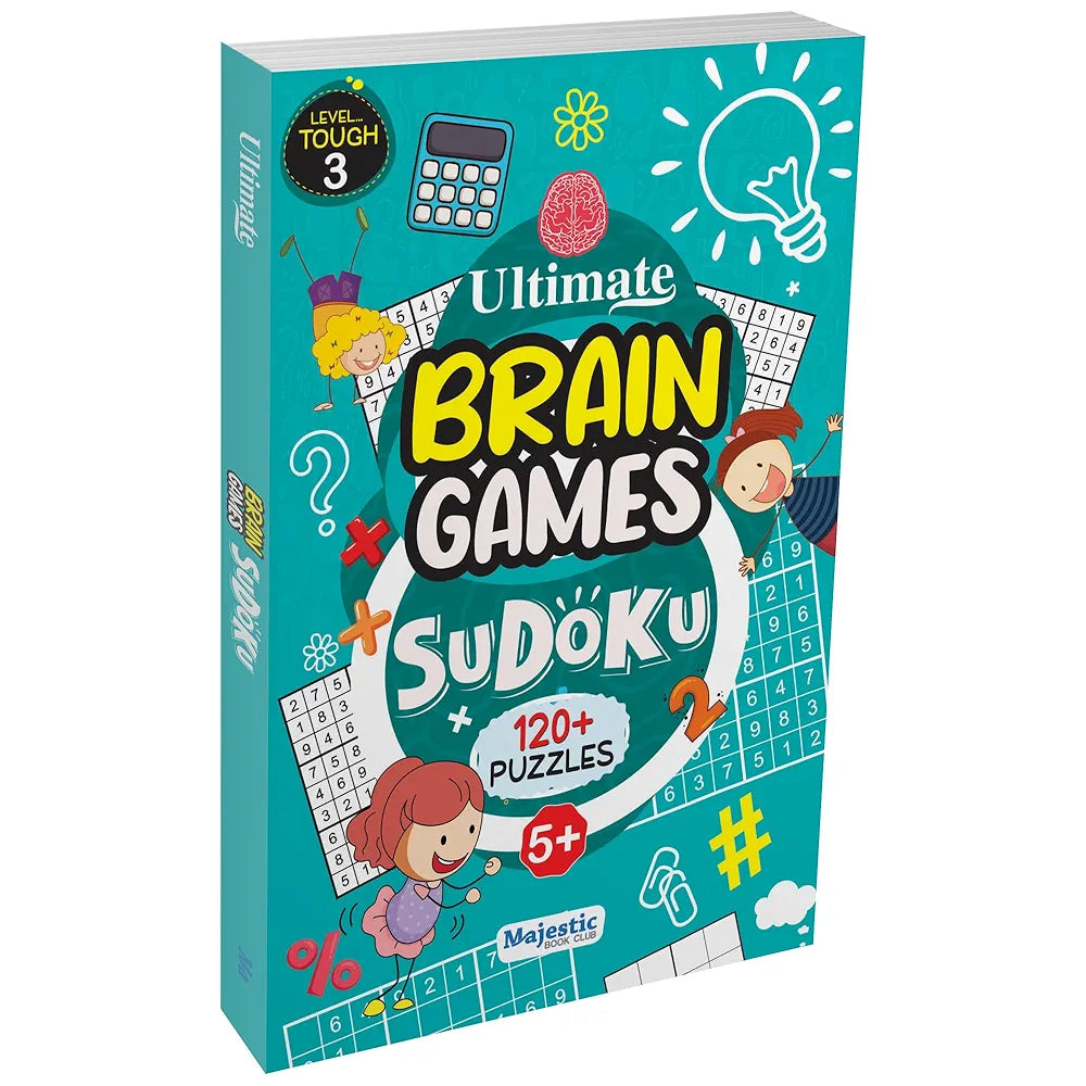 Sudoku Level 3 Tough for Kids  - Ultimate Brain Games: 120+ Advanced Brain-Boosting Puzzles for Smart Minds - | The Book Tree Books