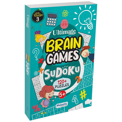 Sudoku Level 3 Tough for Kids  - Ultimate Brain Games: 120+ Advanced Brain-Boosting Puzzles for Smart Minds - | The Book Tree Books
