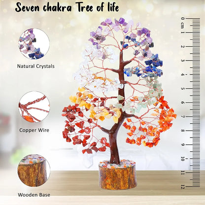 Bezavo Seven Chakra Healing Tree Copper Wire