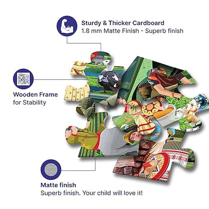 The Puzzl Co- Innovative Educational Jigsaw Puzzle for Kids for Baby Learning Indian Culture