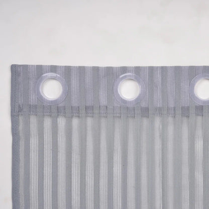 Kuber Industries Window Curtain Sheer Parda for Living Room Lining Net Colour Gray