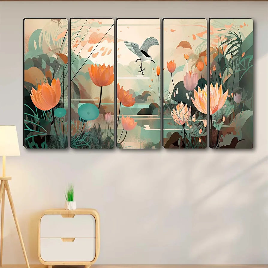 Livin'luxe Multiple Frames Beautiful nature scenery Wall Painting XL35306