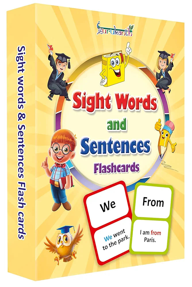 Gurukanth® Premium Flash Cards for Kids Early Learning | Easy & Fun Way of Learning 1 Year to 6 Years Babies Smart Toys 