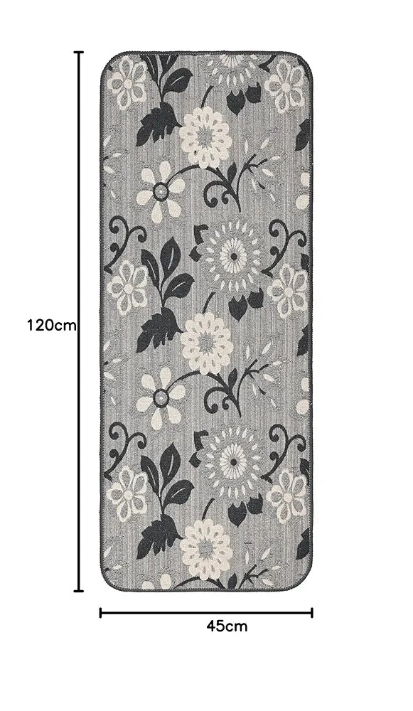 Saral Home Noureau Floral Soft Cotton Durable & Washable Multipurpose Runner