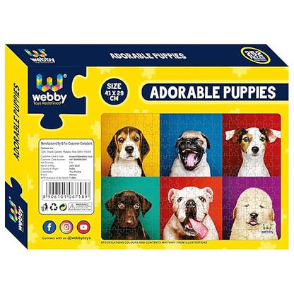 Webby Kids Adorable Puppies Jigsaw Puzzle 252 Pieces