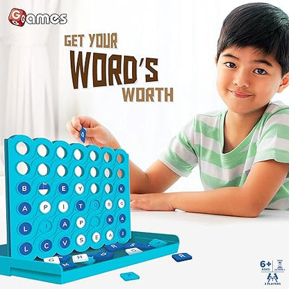 Funskool Games Word Build 2 Player Word Building Game Grid and Tray Strategy Game