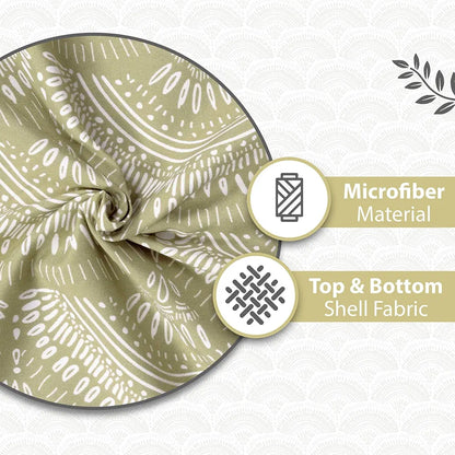 Divine Casa Microfibre 120 GSM Mild Winter Reversible Single Bed Dohar AC Blanket TC - 120 Colour Amber Green