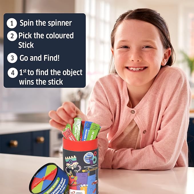 Chalk and Chuckles Smart Sticks-stem Scavenger Hunt Game for Kids | Science Toys