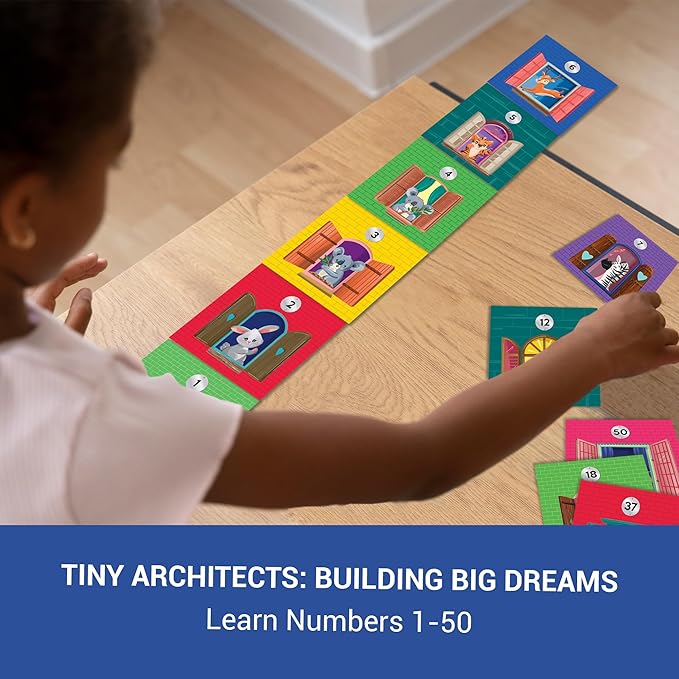 Chalk and Chuckles Critter Heights Board Game, Age 4-8 Years | Memory & Strategy Brain Games for Kids | Educational Toy