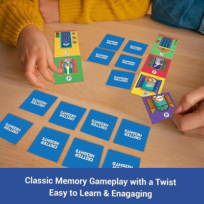 Chalk and Chuckles Critter Heights Board Game, Age 4-8 Years | Memory & Strategy Brain Games for Kids | Educational Toy