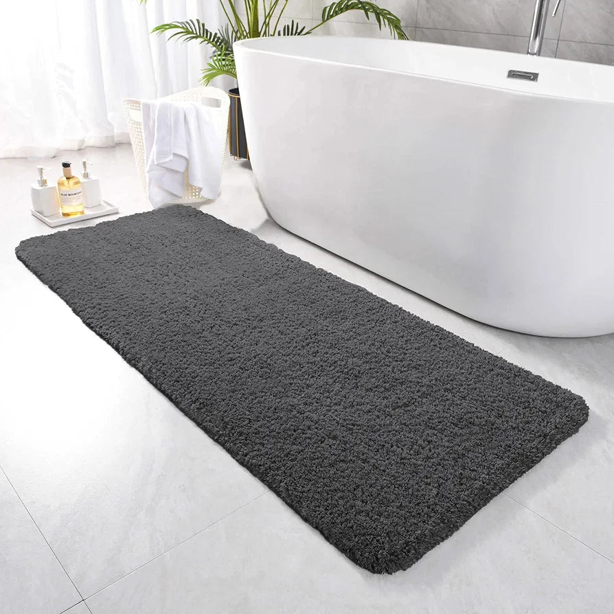 Luxe Home International Runner Super Soft Anti Skid Newman Rug For Bedroom  Rectangular Colour Grey