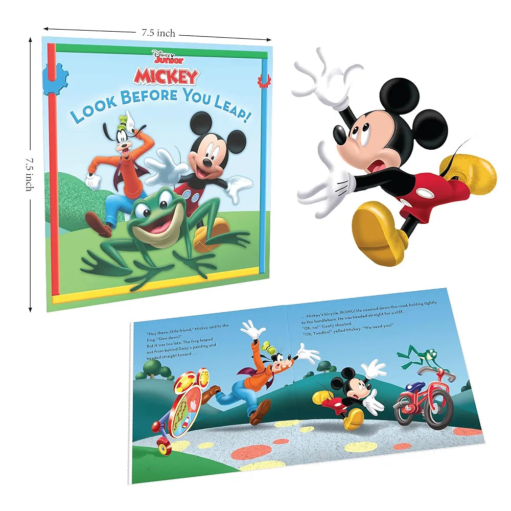 Disney Junior Mickey Book & Puzzles for Kids 5 Years and Above | Look Before You Leap | 1 Book & 48 Piece Puzzles
