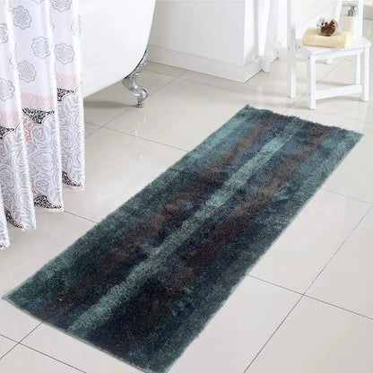 Luxe Home Jericho Runner 2500 Gsm Super Soft Microfiber Anti-Skid Runner Colour Burnt Green 2x5 Feet