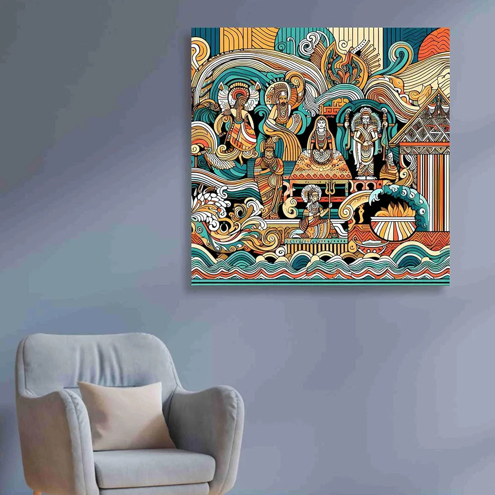 Livin'luxe Paintings Modern Art Canvas Home Decor Wall Paintings With Frame Painting CR-321