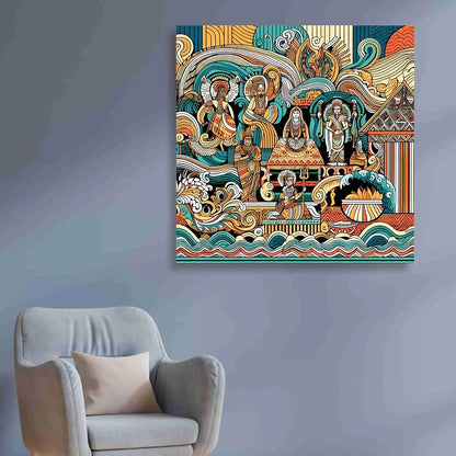 Livin'luxe Paintings Modern Art Canvas Home Decor Wall Paintings With Frame Painting CR-321