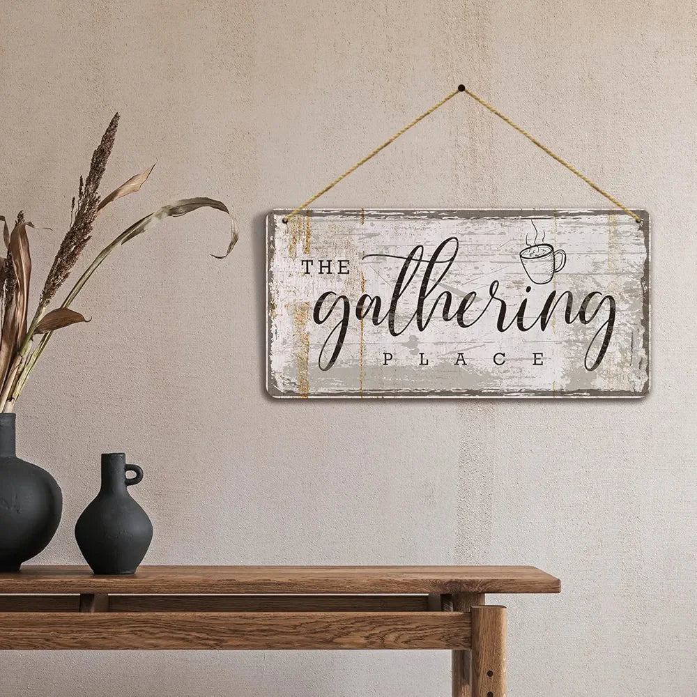 Kotart MDF Wall Hanging The Gathering Place Home Decor for Kitchen