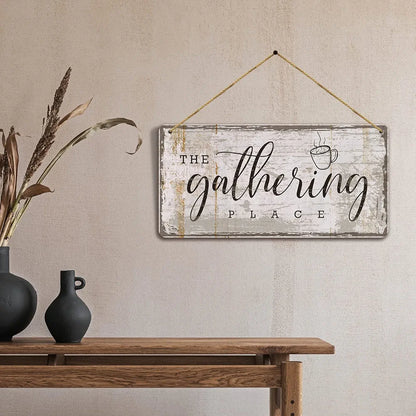 Kotart MDF Wall Hanging The Gathering Place Home Decor for Kitchen