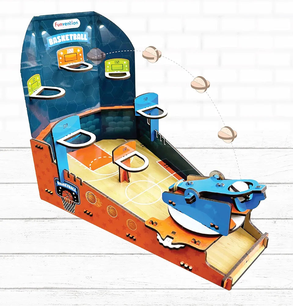 Funvention Basketball Mania DIY STEM Learning Toy for Kids