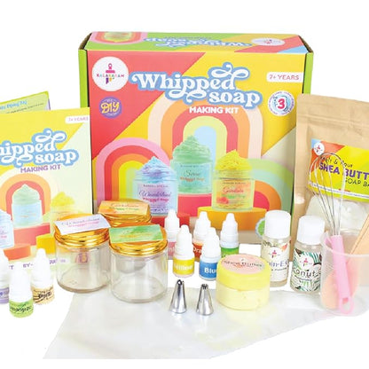 Kalakaram Whipped Soap Making Kit | Make 3 Pretty Jar Whipped Soaps | Diy Kids Activity Kit