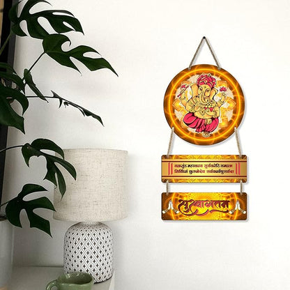 Sehaz Artworks Home Decor Items for Living Room Wooden Wall Hangings for Home Door Decoration