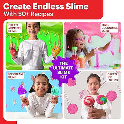 Einstein Box Junior Science Gift Set 2-in-1 Set of My First Science Kit & Slime Kit For Birthday Gift