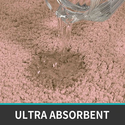 Luxe Home International Microfiber Runner Super Soft Non Slip Vegas Rugs 2X5 Ft Colour Peach